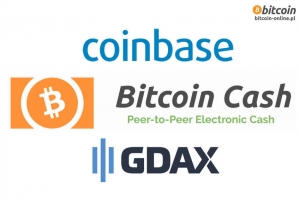 Bitcoin Cash 70% w górę, Coinbase i Gdax